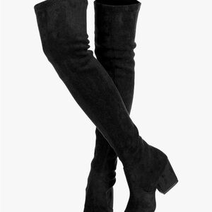 Elegant Black Over-the-Knee Boots